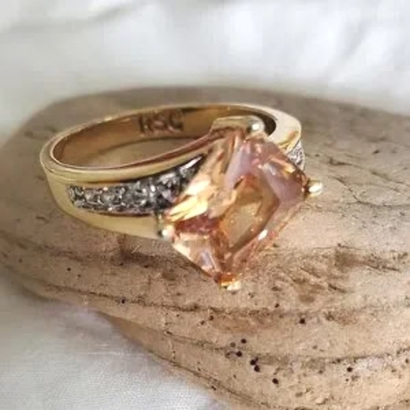 Vintage RSC Covenent Citrine Dinner Ring - Picture 8 of 11